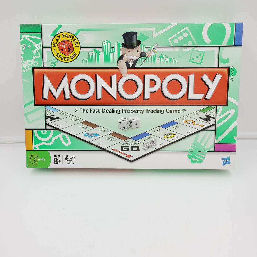 Monopoly Speed Die Edition 2008 PRE-OWNED 100% COMPLETE